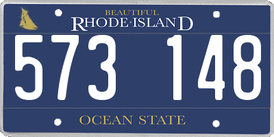 RI license plate 573148