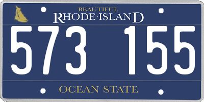 RI license plate 573155
