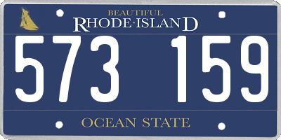 RI license plate 573159