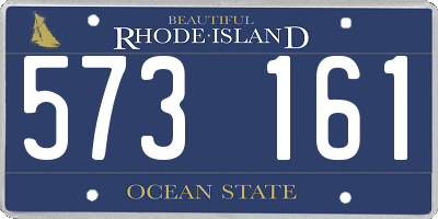 RI license plate 573161