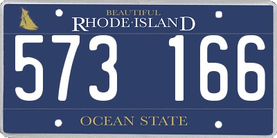 RI license plate 573166