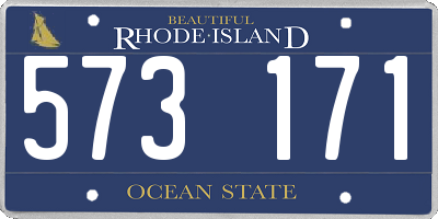 RI license plate 573171
