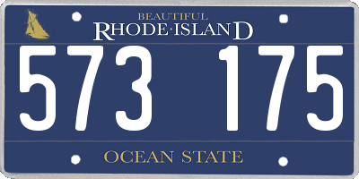 RI license plate 573175