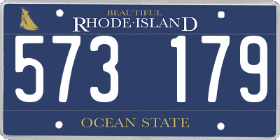 RI license plate 573179