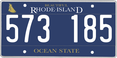 RI license plate 573185
