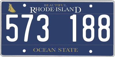 RI license plate 573188