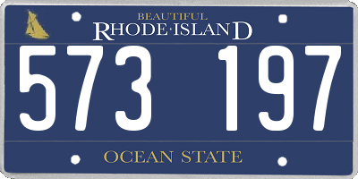 RI license plate 573197