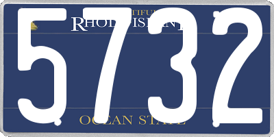 RI license plate 5732
