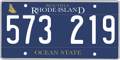 RI license plate 573219