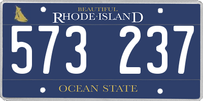 RI license plate 573237