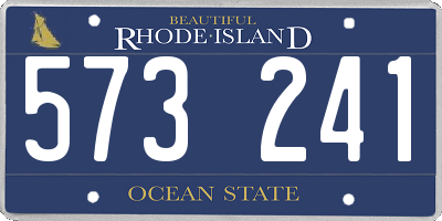 RI license plate 573241