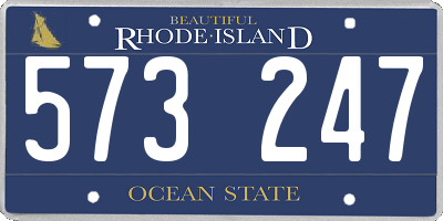 RI license plate 573247