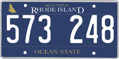 RI license plate 573248