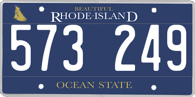 RI license plate 573249