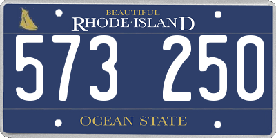 RI license plate 573250