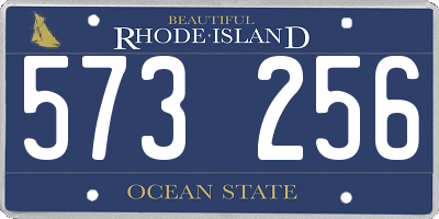 RI license plate 573256