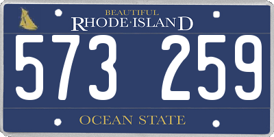 RI license plate 573259
