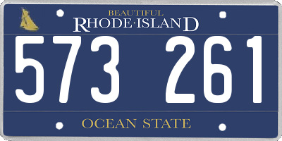 RI license plate 573261