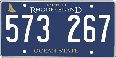 RI license plate 573267
