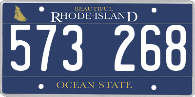 RI license plate 573268