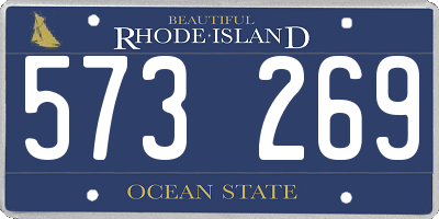 RI license plate 573269