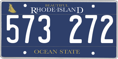 RI license plate 573272