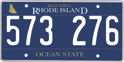 RI license plate 573276