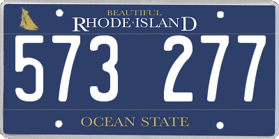 RI license plate 573277