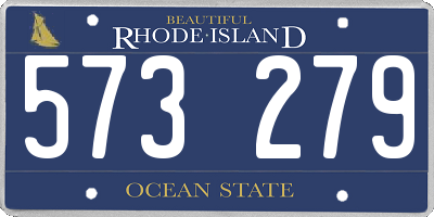 RI license plate 573279