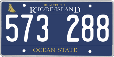 RI license plate 573288