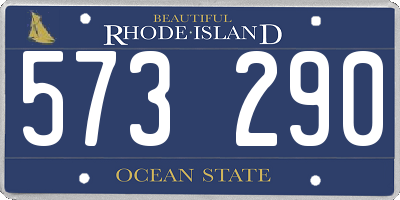 RI license plate 573290
