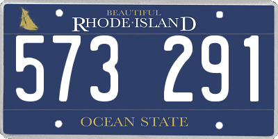 RI license plate 573291