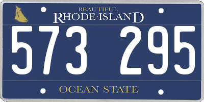 RI license plate 573295