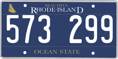 RI license plate 573299