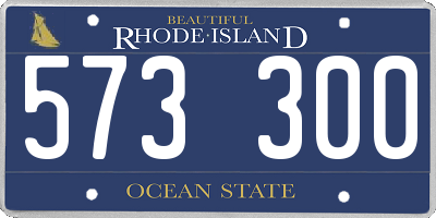 RI license plate 573300