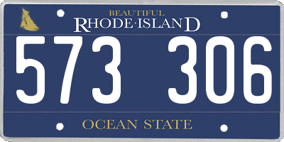 RI license plate 573306