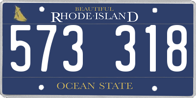 RI license plate 573318