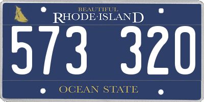 RI license plate 573320