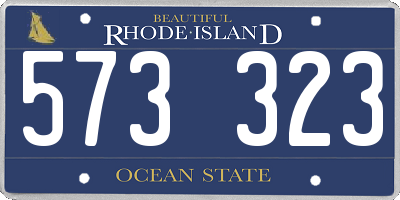 RI license plate 573323