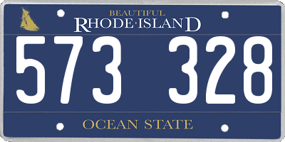 RI license plate 573328