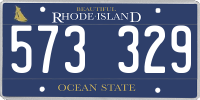 RI license plate 573329