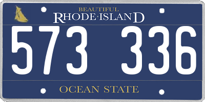 RI license plate 573336