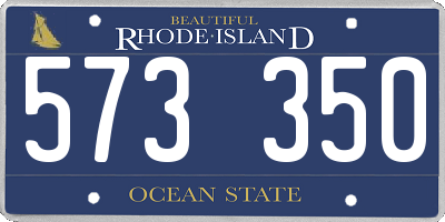 RI license plate 573350