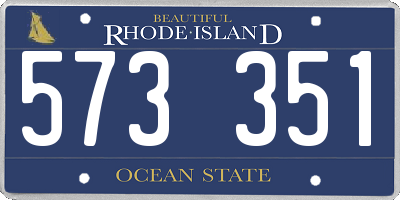 RI license plate 573351