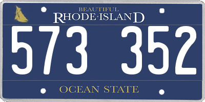 RI license plate 573352