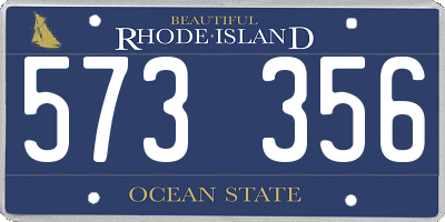 RI license plate 573356