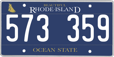 RI license plate 573359