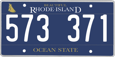 RI license plate 573371