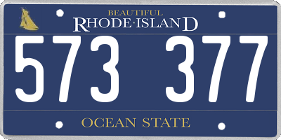 RI license plate 573377