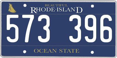 RI license plate 573396